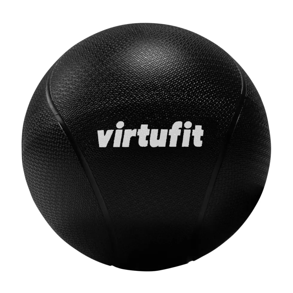VirtuFit Medicijnbal Pro - Medicine Ball - 4 kg - Rubber - Zwart
