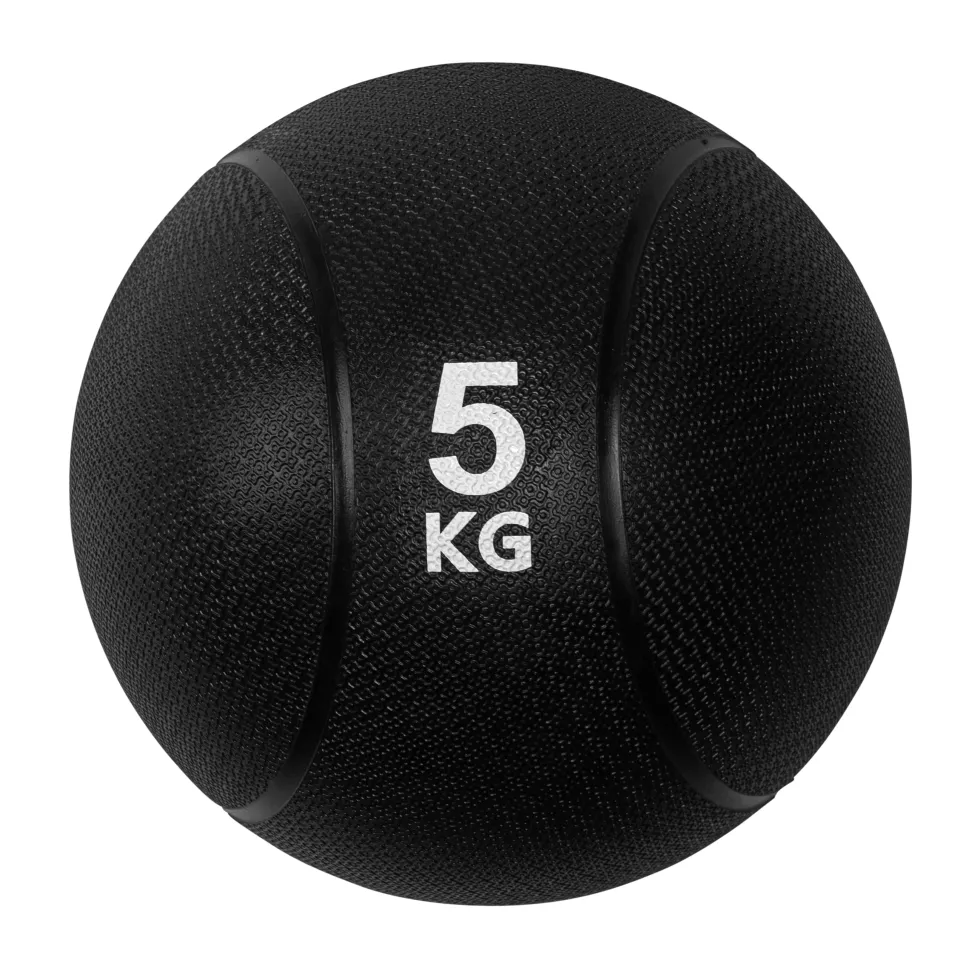 VirtuFit Medicijnbal Pro - Medicine Ball - 5 kg - Rubber - Zwart
