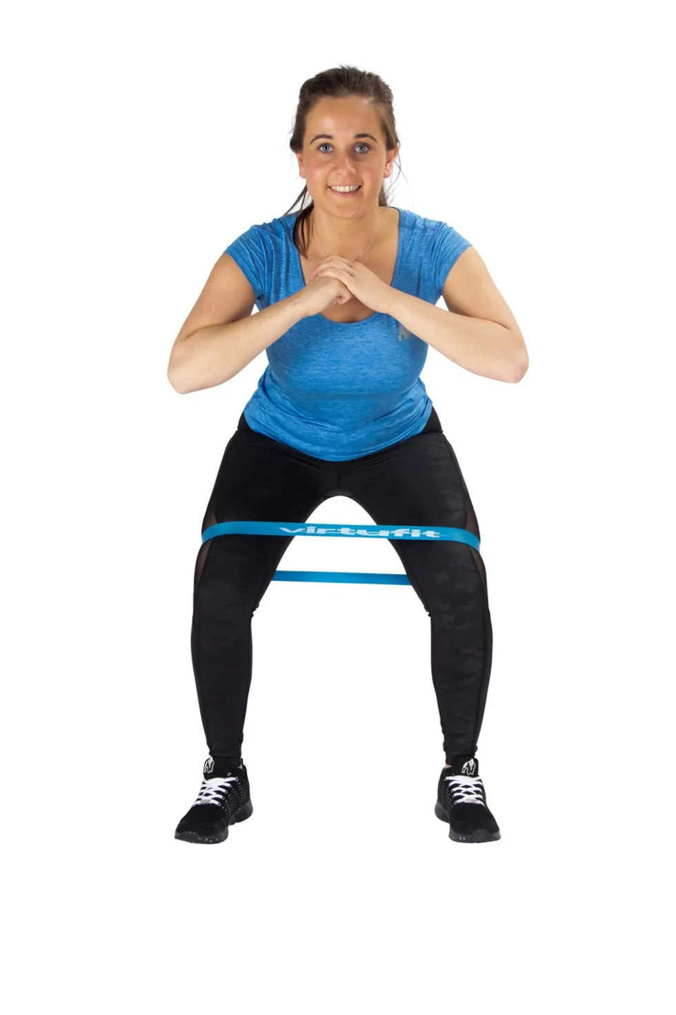 VirtuFit Mini Band - Weerstandsband - Fitness Elastiek - Sterk - Blauw