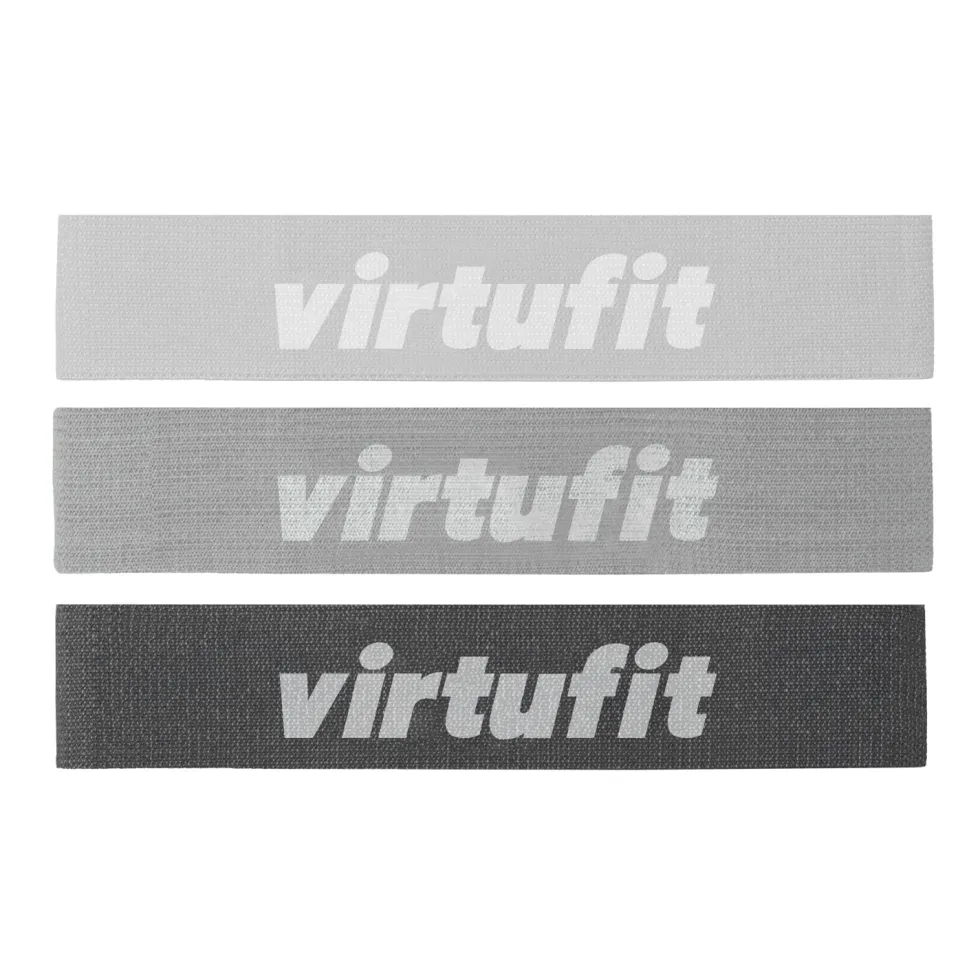 VirtuFit Mini Weerstandsbanden set - Katoen - 3 Stuks - Incl. Opbergtas