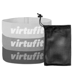 VirtuFit Mini Weerstandsbanden set - Katoen - 3 Stuks - Incl. Opbergtas