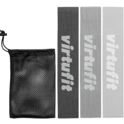 VirtuFit Mini Weerstandsbanden set - Katoen - 3 Stuks - Incl. Opbergtas