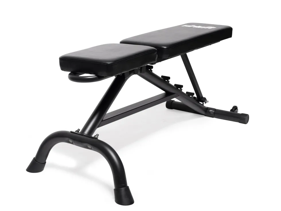 VirtuFit Multifunctionele fitnessbank - Halter/Dumbbellset Pro - 60,5 kg- Vinyl