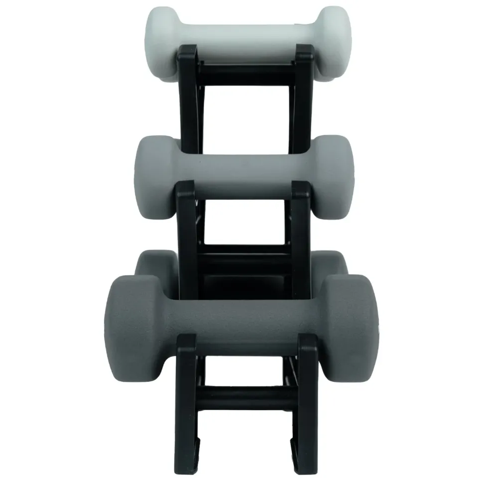 VirtuFit Neopreen Dumbbellset - Halterset - Met Houder