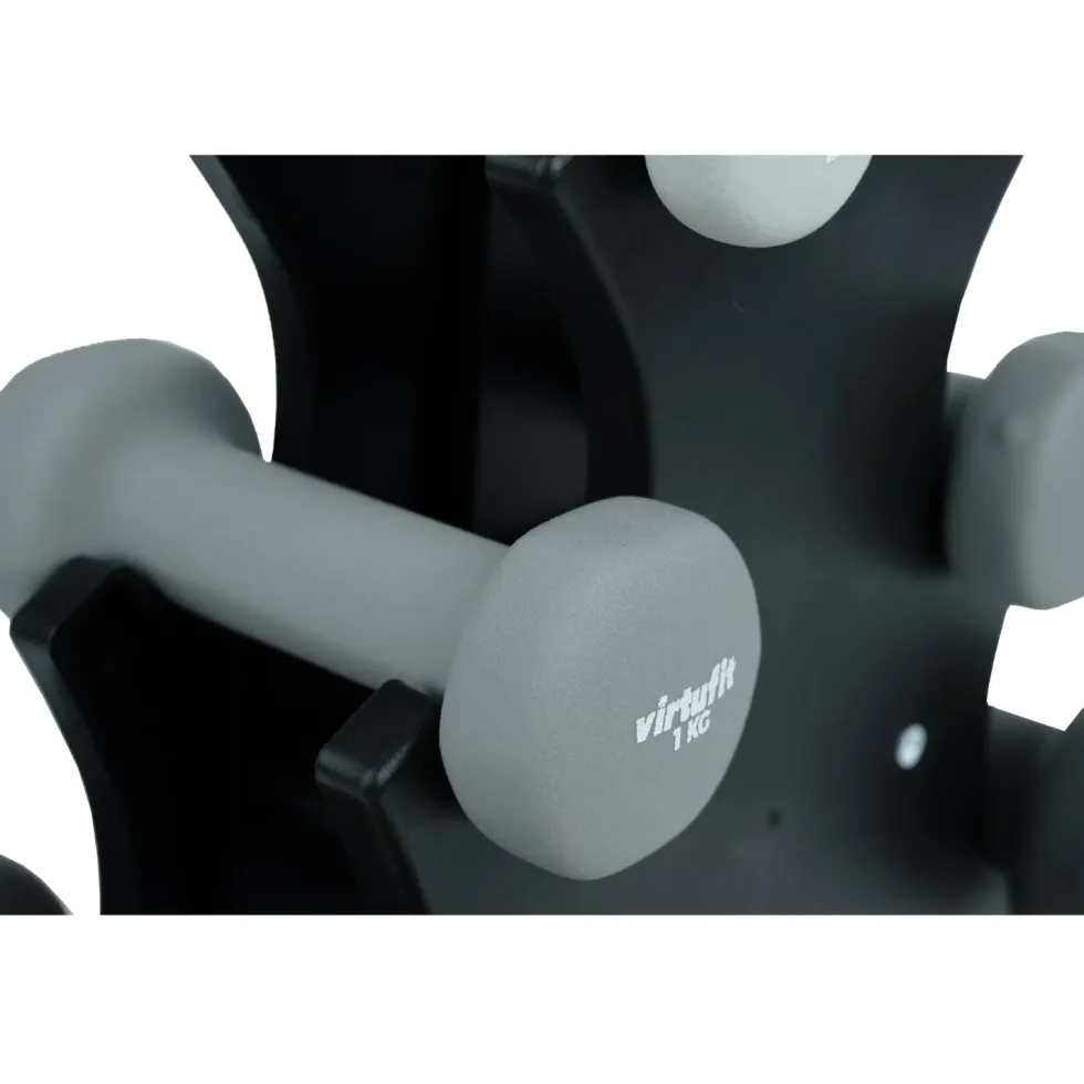 VirtuFit Neopreen Dumbbellset - Halterset - Met Houder