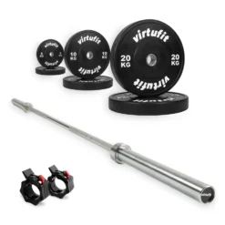 VirtuFit Olympische Bumper Plate Halterset - 90 kg