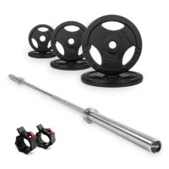 VirtuFit Olympische Gietijzeren Halterset - 90 kg