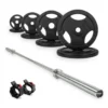 VirtuFit Olympische Gietijzeren Halterset - 120 kg