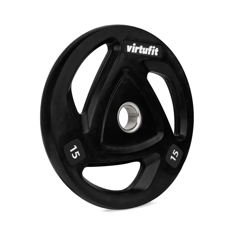 VirtuFit Olympische Rubberen Halterschijf - 15 kg