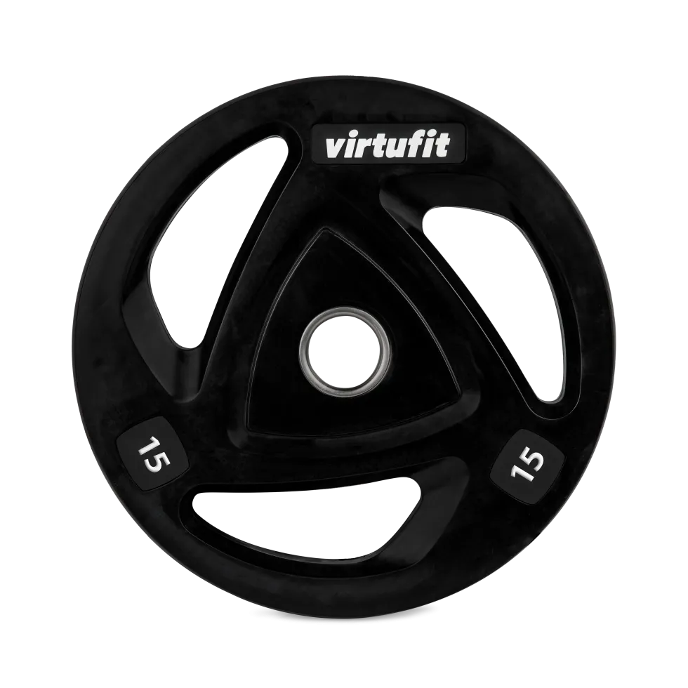 VirtuFit Olympische Rubberen Halterschijf - 15 kg