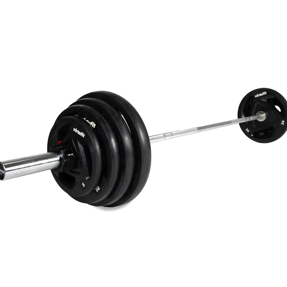 VirtuFit Olympische Rubberen Halterset - 120 kg