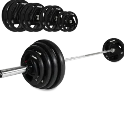 VirtuFit Olympische Rubberen Halterset - 120 kg