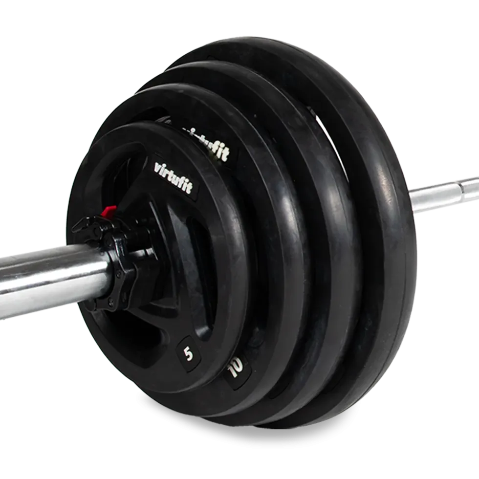 VirtuFit Olympische Rubberen Halterset - 120 kg