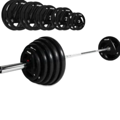 VirtuFit Olympische Rubberen Halterset - 170 kg