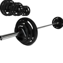 VirtuFit Olympische Rubberen Halterset - 90 kg