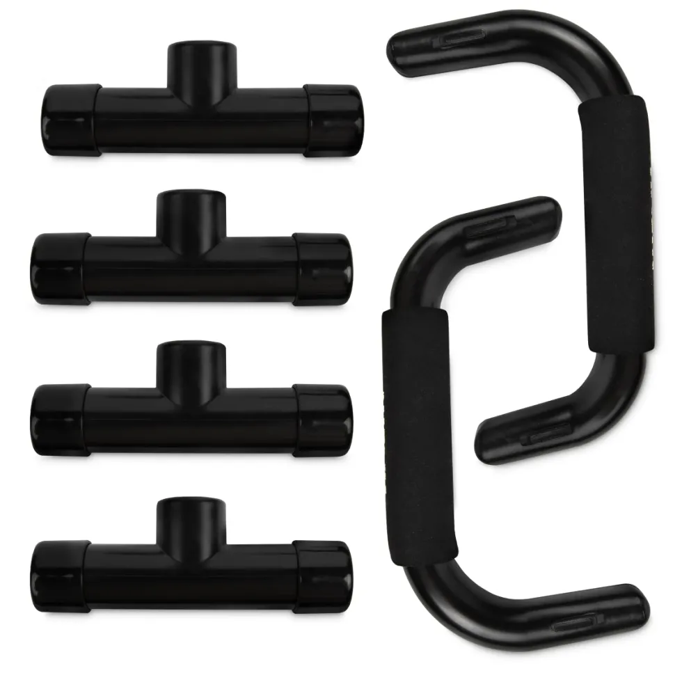 VirtuFit Opdruksteunen - Push Up bars - Zwart
