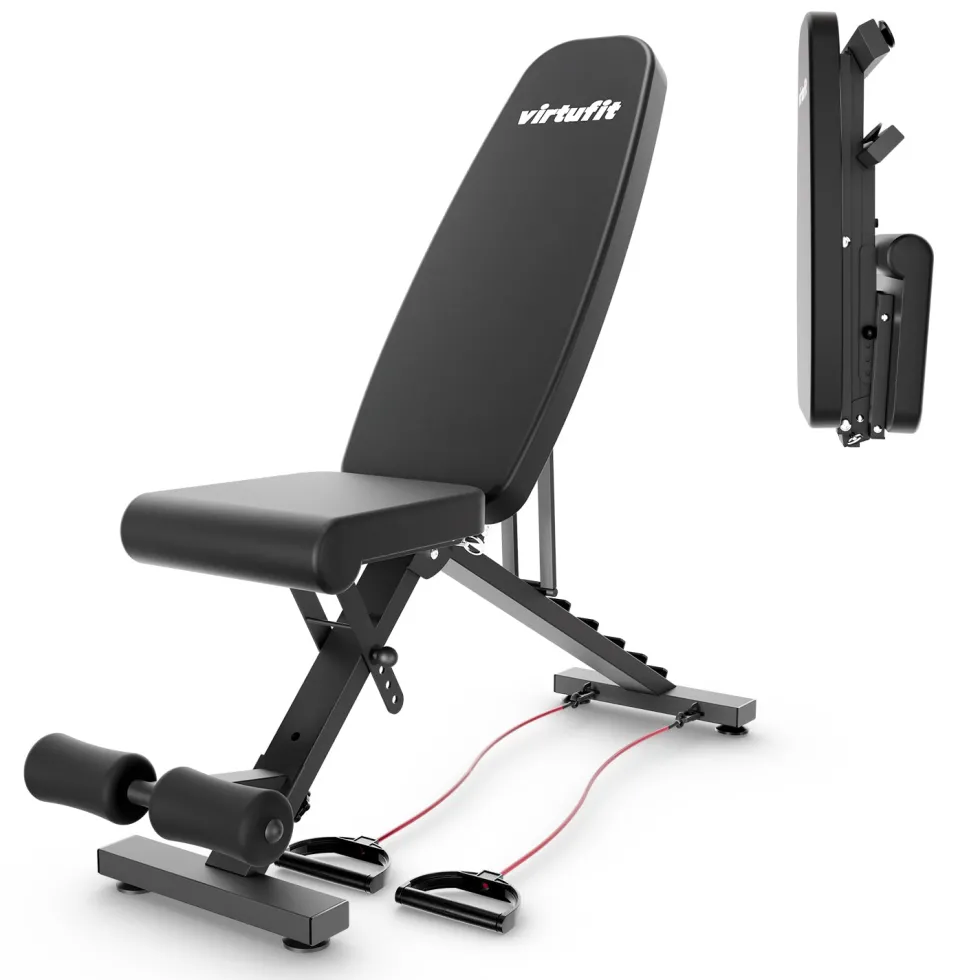 VirtuFit Opvouwbare Verstelbare Fitnessbank FB100