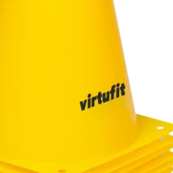 VirtuFit Pionnen Set - 23 cm - 12 Stuks - Geel