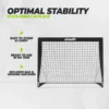 VirtuFit Pop-Up Voetbaldoelen Set - Voetbalgoals - 120 x 90 cm - Zwart