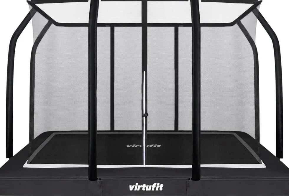 VirtuFit Premium Inground Trampoline met Veiligheidsnet - Zwart - 213 x 305 cm