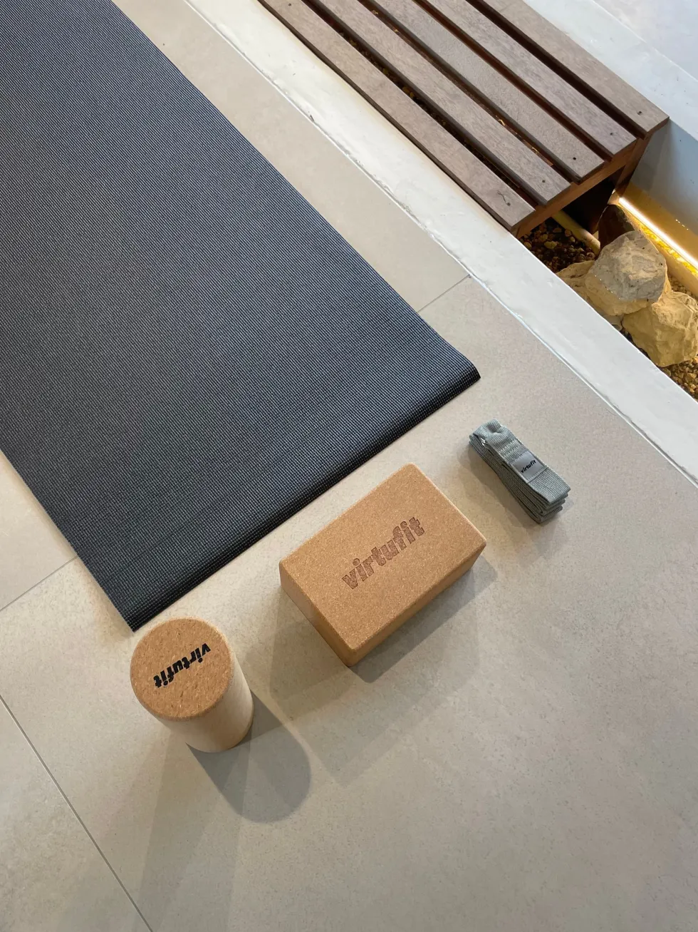 VirtuFit Premium Kurk Yoga Blok - Ecologisch