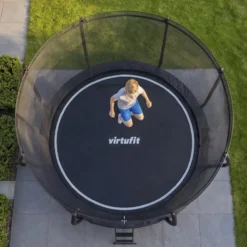 VirtuFit Premium Trampoline met Veiligheidsnet - Zwart - 366 cm