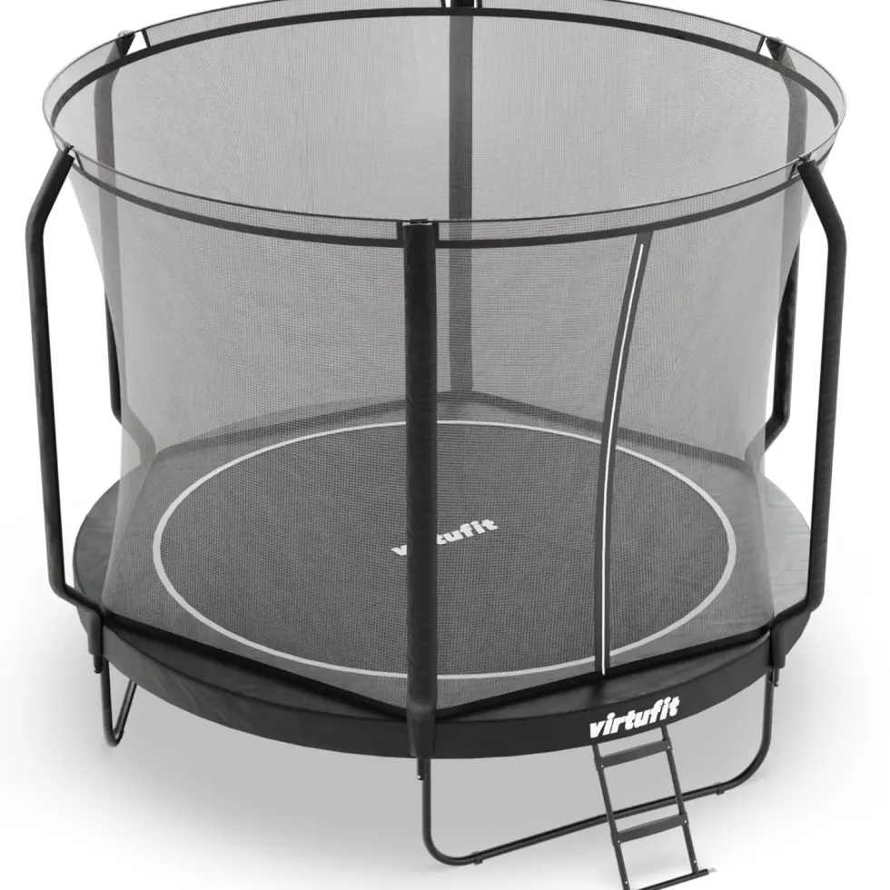 VirtuFit Premium Trampoline met Veiligheidsnet - Zwart - 305 cm