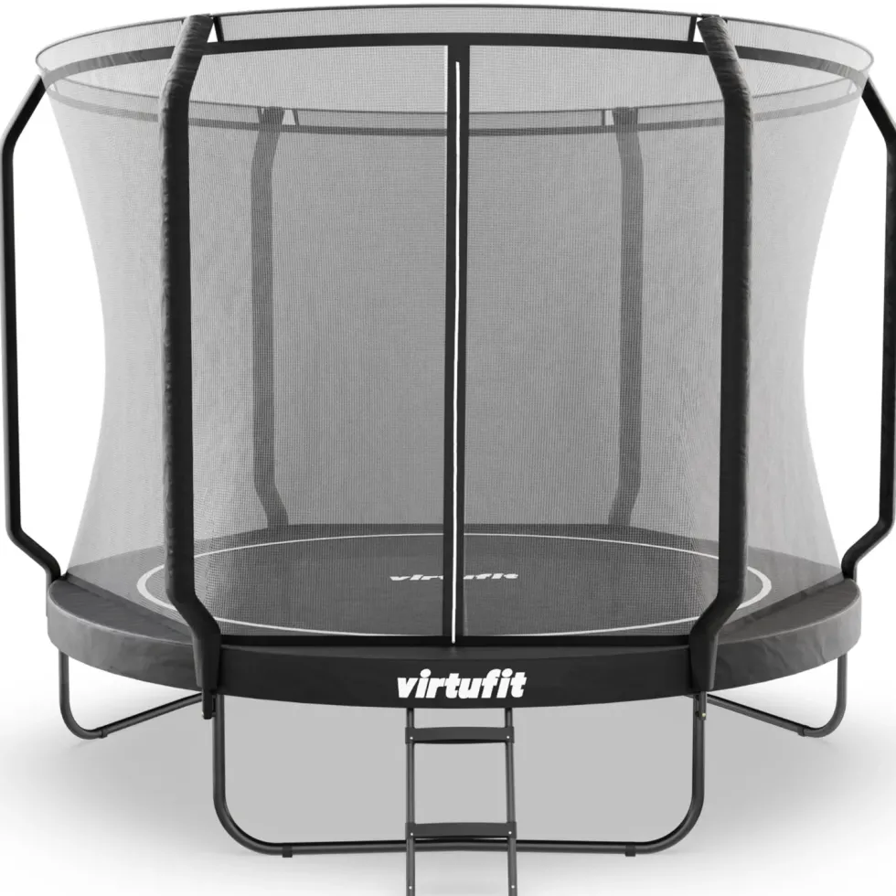 VirtuFit Premium Trampoline met Veiligheidsnet - Zwart - 305 cm