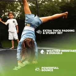 VirtuFit Premium Trampoline met Veiligheidsnet - Zwart - 305 cm