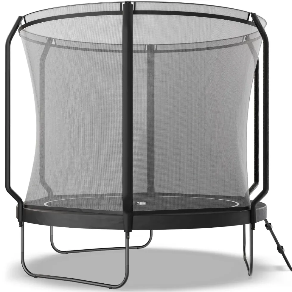 VirtuFit Premium Trampoline met Veiligheidsnet - Zwart - 251 cm