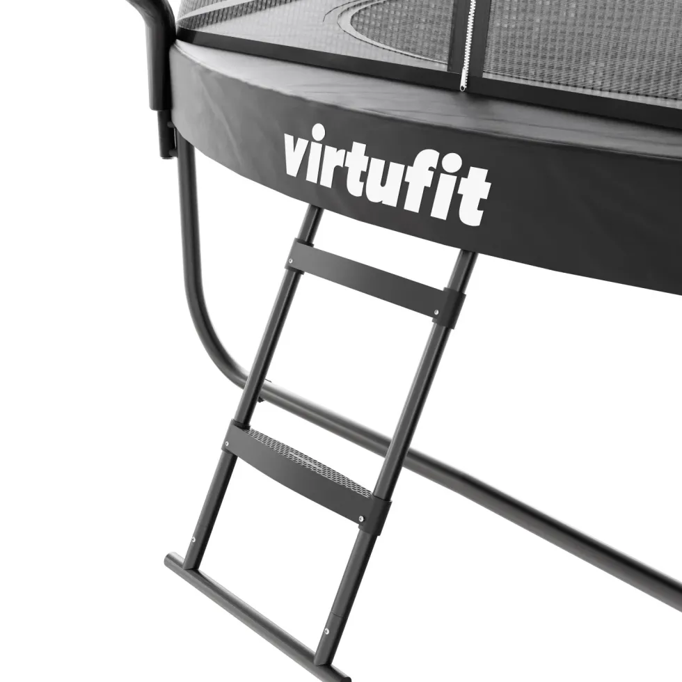 VirtuFit Premium Trampoline met Veiligheidsnet - Zwart - 251 cm