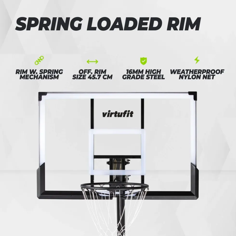 VirtuFit Premium Verstelbare Basketbalpaal - 245 tot 305 cm