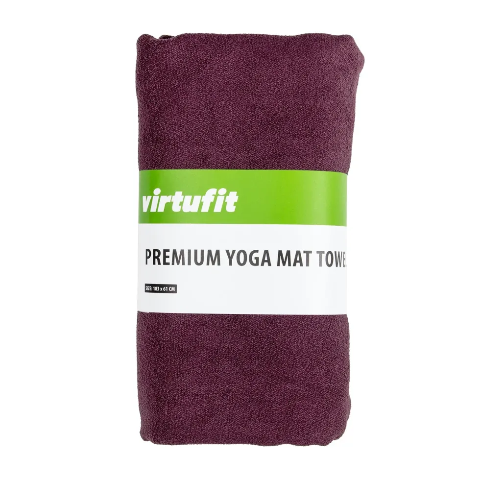VirtuFit Premium Yogamat Handdoek - 183 x 61 cm - Mulberry