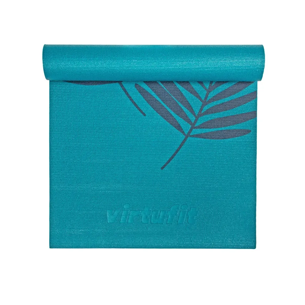 VirtuFit Premium Yogamat - 183 x 61 x 0,4 cm - Ocean Green Forest