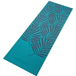 VirtuFit Premium Yogamat - 183 x 61 x 0,4 cm - Ocean Green Forest