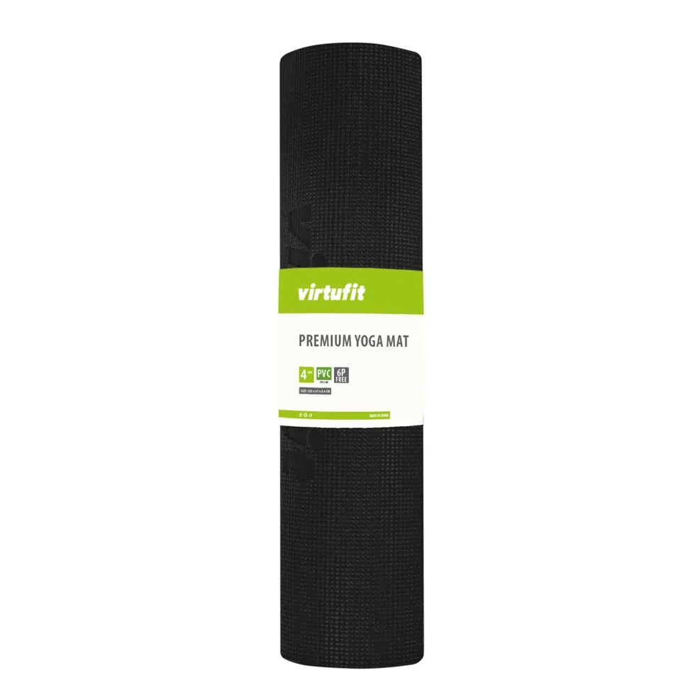 VirtuFit Premium Yogamat - 183 x 61 x 0,4 cm - Onyx Black