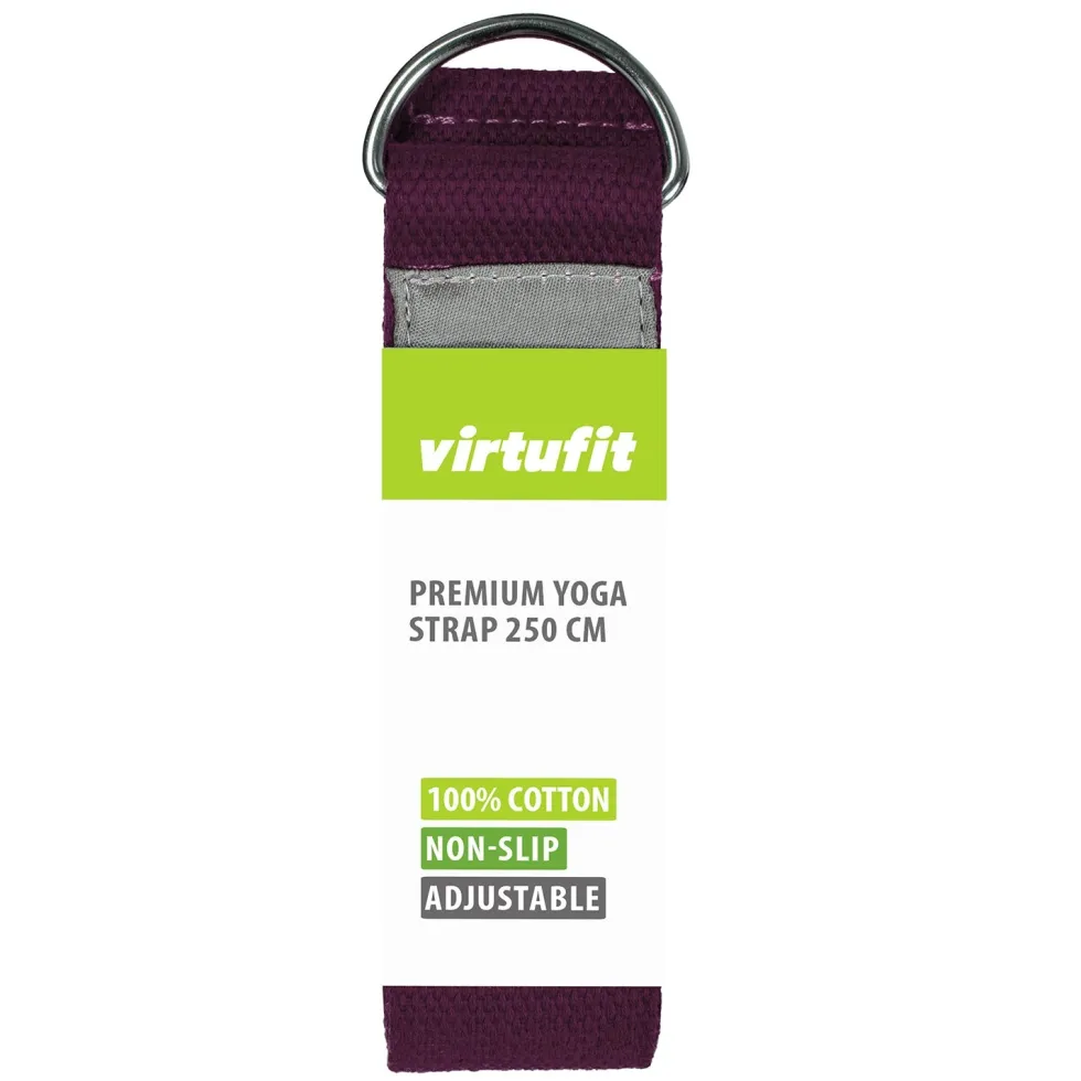 VirtuFit Premium Yoga Riem - 250 cm - Mulberry