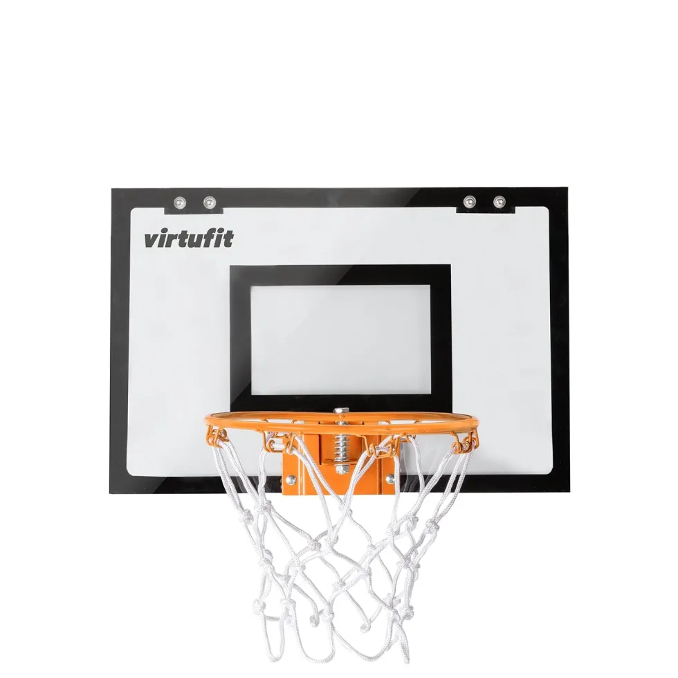 VirtuFit Pro Mini Basketbalbord met 2 Ballen en Pomp - Zwart