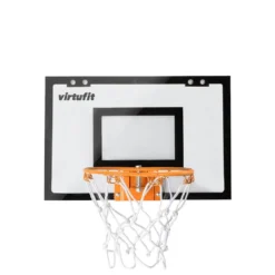 VirtuFit Pro Mini Basketbalbord met 2 Ballen en Pomp - Zwart - Tweedekans