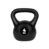 VirtuFit PVC Kettlebell - 4 kg - Zwart