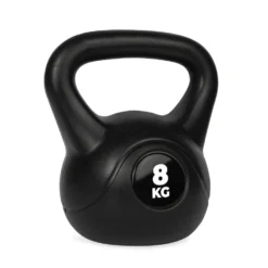 VirtuFit PVC Kettlebell - 8 kg - Zwart