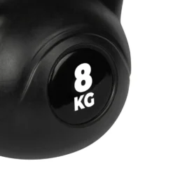 VirtuFit PVC Kettlebell - 8 kg - Zwart