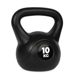 VirtuFit PVC Kettlebell - 10 kg - Zwart