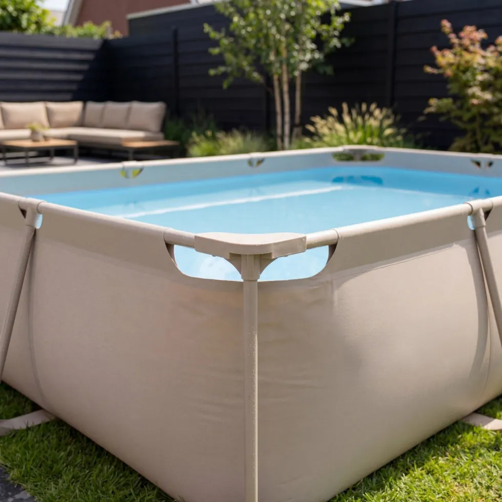 VirtuFit Rechthoekig Zwembad - 300 x 210 x 66 cm - Beige