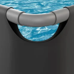 VirtuFit Rechthoekig Zwembad 400 x 200 x 122 cm - Antraciet - Inclusief Filterpomp