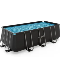 VirtuFit Rechthoekig Zwembad 400 x 200 x 122 cm - Antraciet