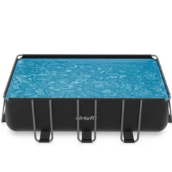 VirtuFit Rechthoekig Zwembad 400 x 200 x 122 cm - Antraciet