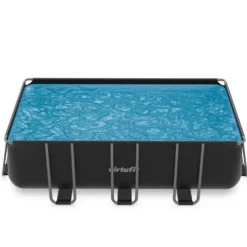 VirtuFit Rechthoekig Zwembad 400 x 200 x 122 cm - Antraciet