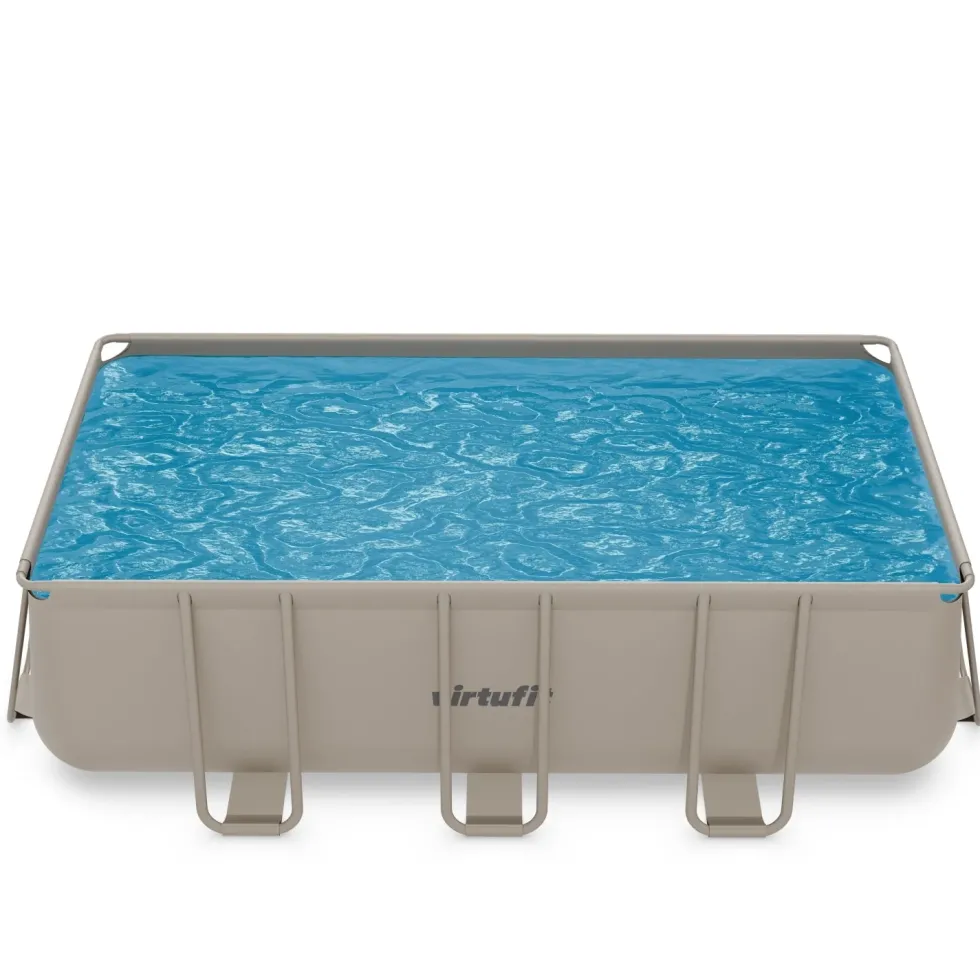 VirtuFit Rechthoekig Zwembad 400 x 200 x 122 cm - Beige
