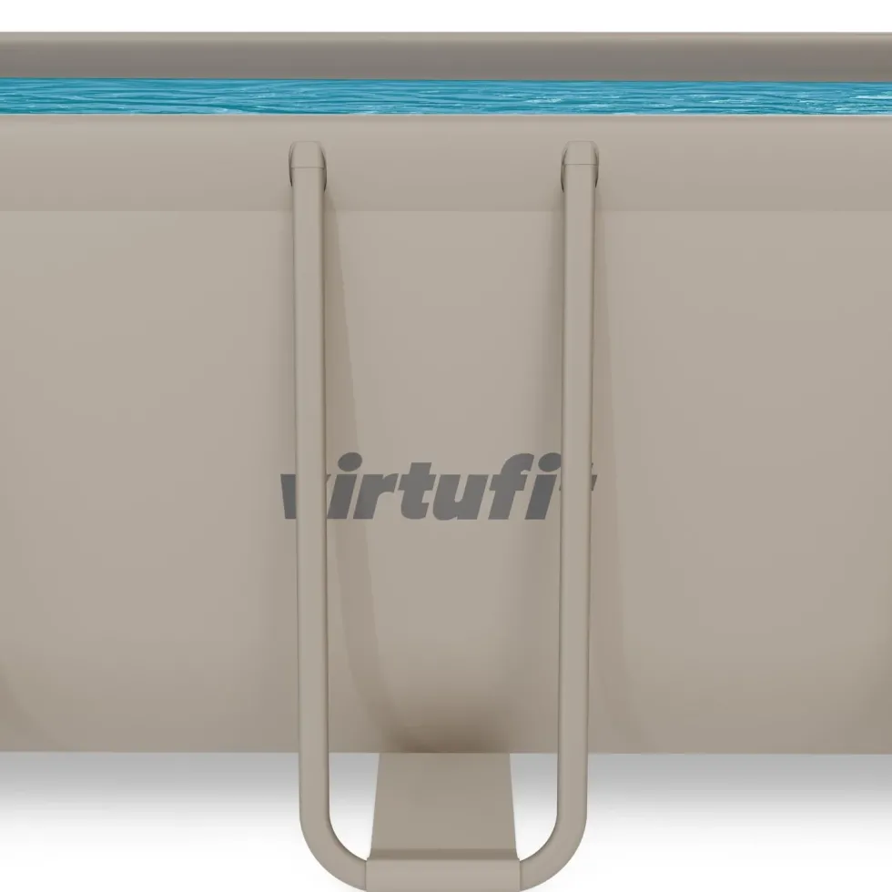 VirtuFit Rechthoekig Zwembad 400 x 200 x 122 cm - Beige